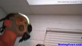 College teens jerking for dorm initiation