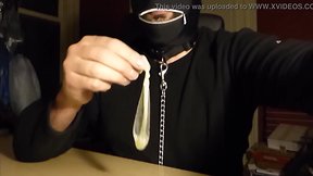 Drinking seed from two condoms