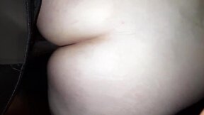 Naughty white round booty takes cock